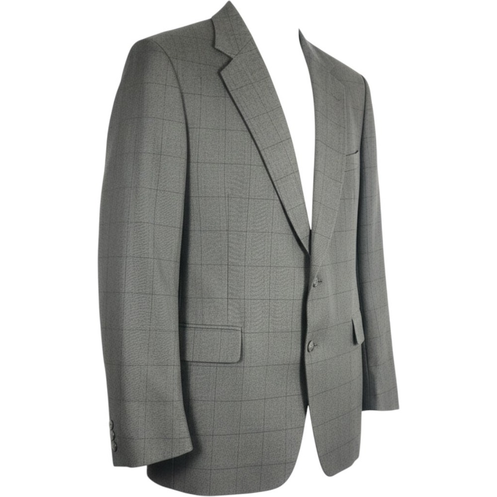 Vintage Strathmore by Anderson Little Wool Checker Blazer 44R